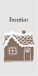Servietter kagehus og December fra Ib Laursen - Tinashjem